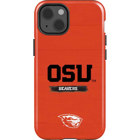 Oregon State University Texture iPhone 14 Impact Case