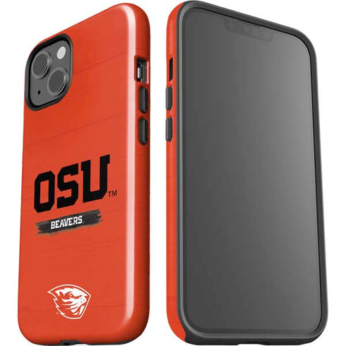 Oregon State University Texture iPhone 14 Impact Case