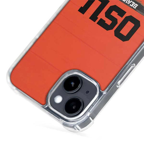 Oregon State University Texture iPhone 15 Plus MagSafe Case