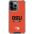 Oregon State University Texture iPhone 14 Pro Clear Case