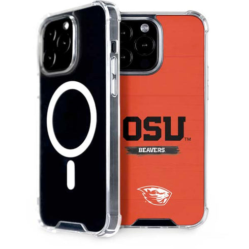 Oregon State University Texture iPhone 14 Pro Max MagSafe Case