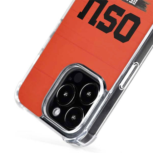 Oregon State University Texture iPhone 15 Pro Max MagSafe Case