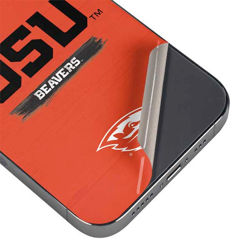 Oregon State University Texture iPhone 14 Pro Max Skin
