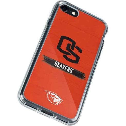 Oregon State University Texture iPhone SE (2nd & 3rd Gen) Clear Case