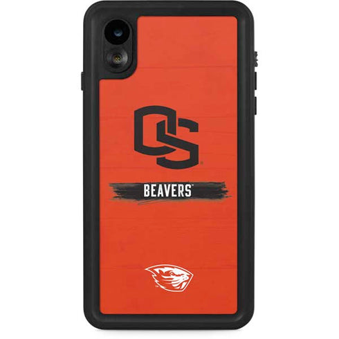 Oregon State University Texture iPhone XR Waterproof Case