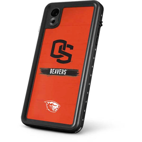 Oregon State University Texture iPhone XR Waterproof Case
