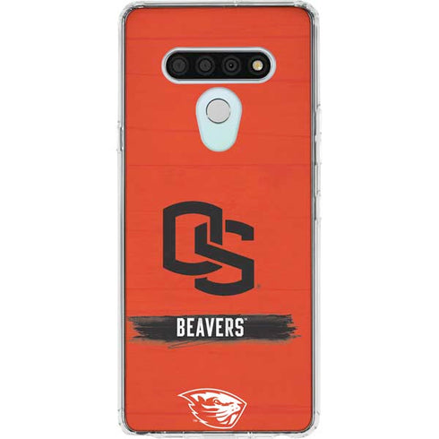 Oregon State University Texture LG Stylo 6 Clear Case