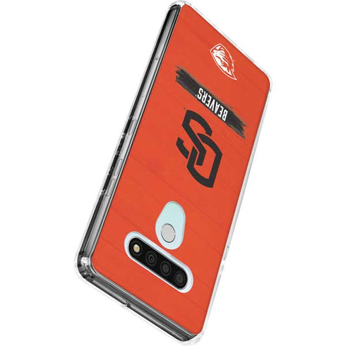 Oregon State University Texture LG Stylo 6 Clear Case