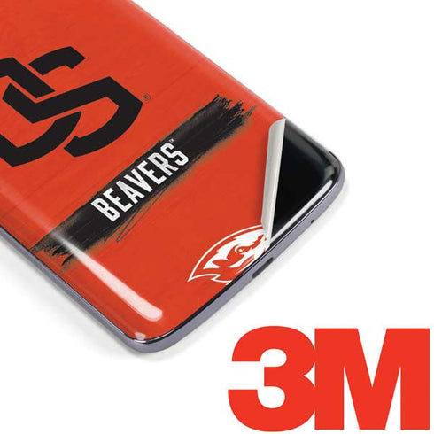 Oregon State University Texture Moto E5 Plus Skin