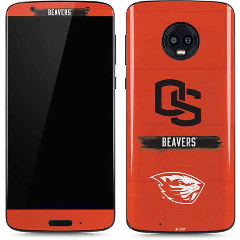 Oregon State University Texture Moto G6 Skin