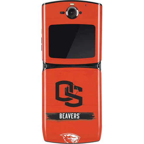 Oregon State University Texture Motorola RAZR Skin