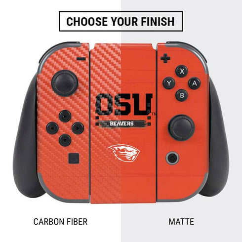 Oregon State University Texture Nintendo Switch Bundle Skin