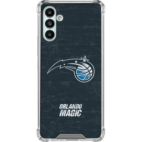 NBA Orlando Magic Black Secondary Logo Galaxy A13 5G Clear Case