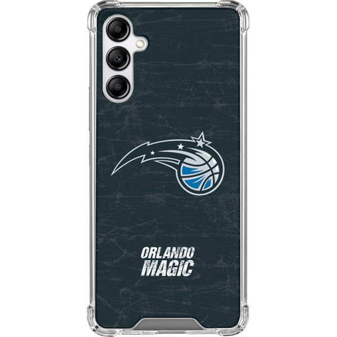 NBA Orlando Magic Black Secondary Logo Galaxy A14 5G Clear Case