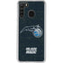 NBA Orlando Magic Black Secondary Logo Galaxy A21 Clear Case