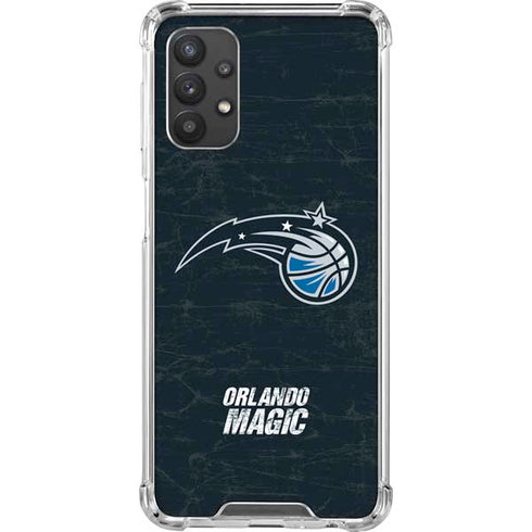 NBA Orlando Magic Black Secondary Logo Galaxy A32 5G Clear Case