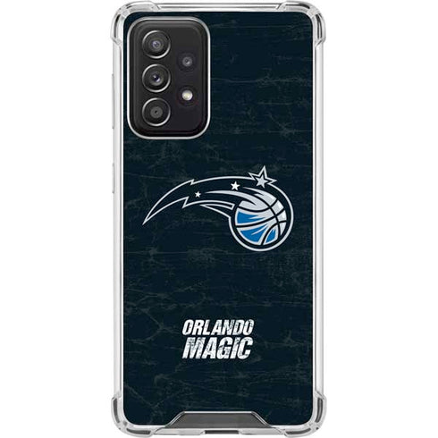 NBA Orlando Magic Black Secondary Logo Galaxy A52 5G Clear Case