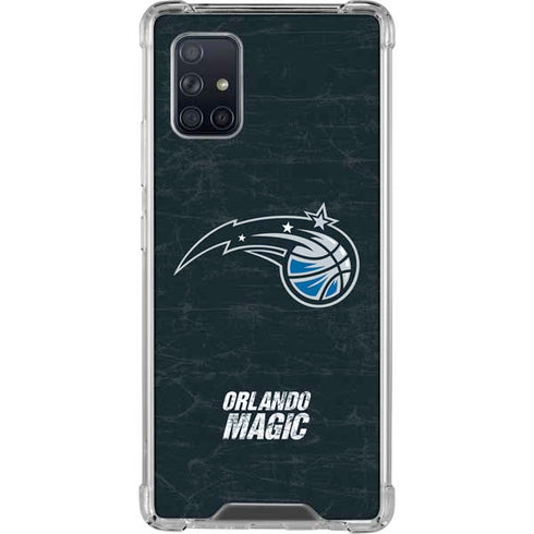NBA Orlando Magic Black Secondary Logo Galaxy A71 5G Clear Case
