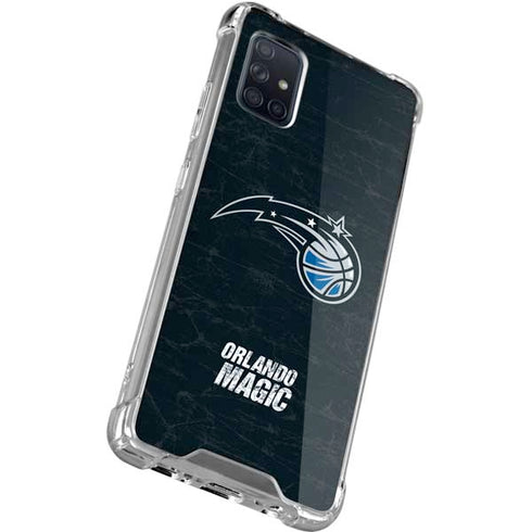 NBA Orlando Magic Black Secondary Logo Galaxy A71 5G Clear Case