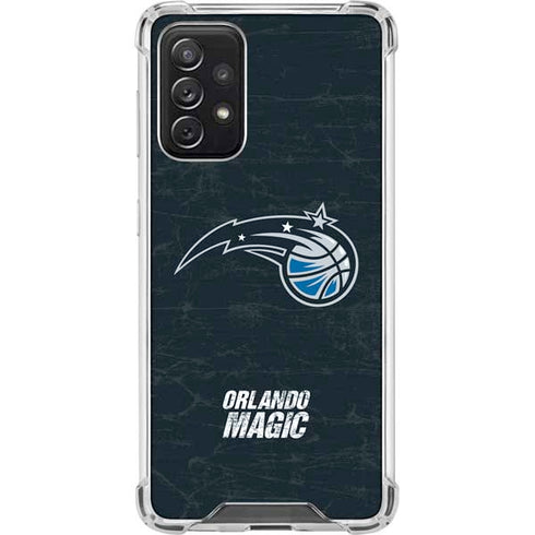 NBA Orlando Magic Black Secondary Logo Galaxy A72 5G Clear Case