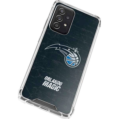 NBA Orlando Magic Black Secondary Logo Galaxy A72 5G Clear Case