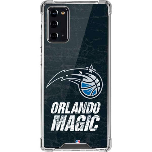 NBA Orlando Magic Black Secondary Logo Galaxy Note20 5G Clear Case