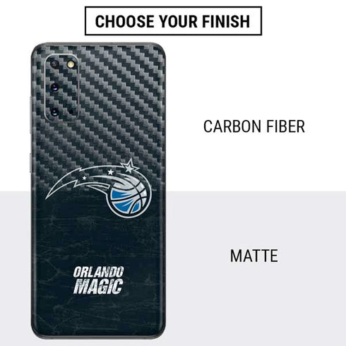 NBA Orlando Magic Black Secondary Logo Galaxy S20 Skin