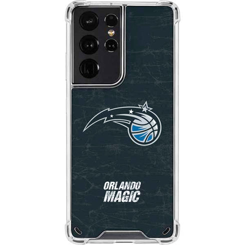 NBA Orlando Magic Black Secondary Logo Galaxy S21 Ultra 5G Clear Case
