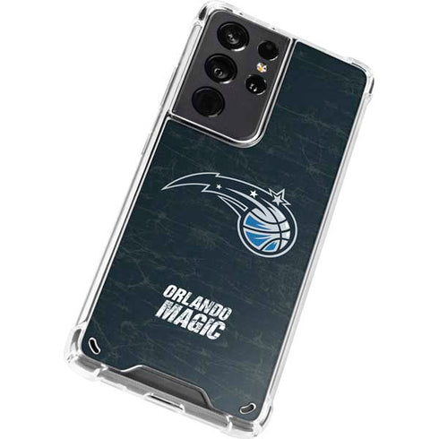 NBA Orlando Magic Black Secondary Logo Galaxy S21 Ultra 5G Clear Case