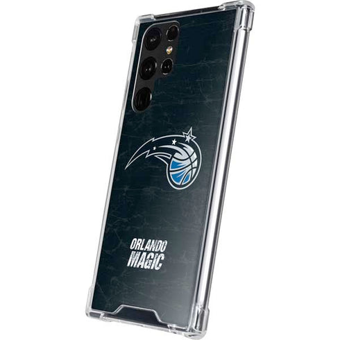 NBA Orlando Magic Black Secondary Logo Galaxy S22 Ultra Clear Case