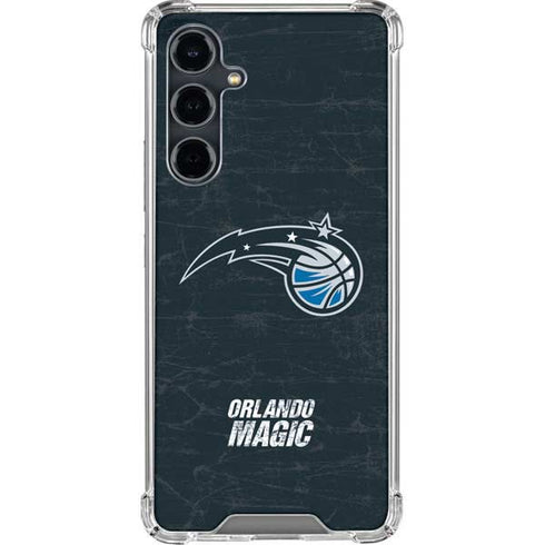 NBA Orlando Magic Black Secondary Logo Galaxy S23 FE Clear Case