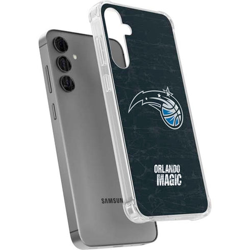 NBA Orlando Magic Black Secondary Logo Galaxy S24 Plus Clear Case