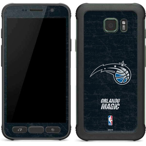 NBA Orlando Magic Black Secondary Logo Galaxy S7 Active Skin