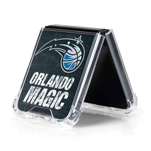 NBA Orlando Magic Black Secondary Logo Galaxy Z Flip5 5G Clear Case