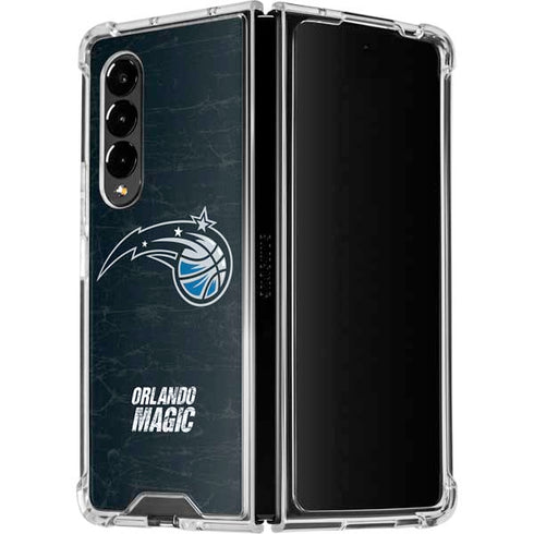 NBA Orlando Magic Black Secondary Logo Galaxy Z Fold4 5G Clear Case