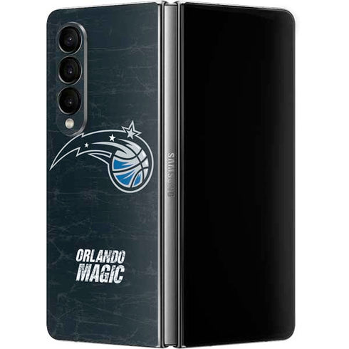 NBA Orlando Magic Black Secondary Logo Galaxy Z Fold4 5G Skin