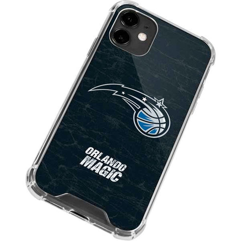 NBA Orlando Magic Black Secondary Logo iPhone 12 Clear Case