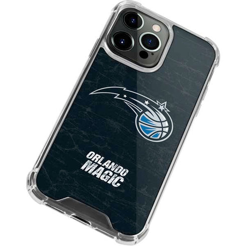 NBA Orlando Magic Black Secondary Logo iPhone 13 Pro Clear Case