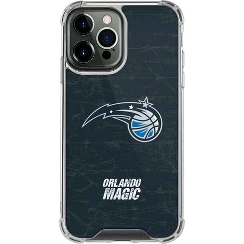 NBA Orlando Magic Black Secondary Logo iPhone 13 Pro Max Clear Case