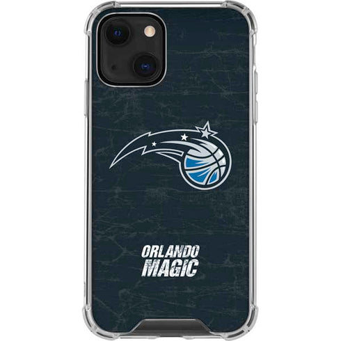 NBA Orlando Magic Black Secondary Logo iPhone 14 Clear Case
