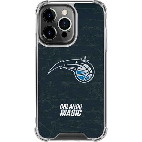 NBA Orlando Magic Black Secondary Logo iPhone 15 Pro Clear Case