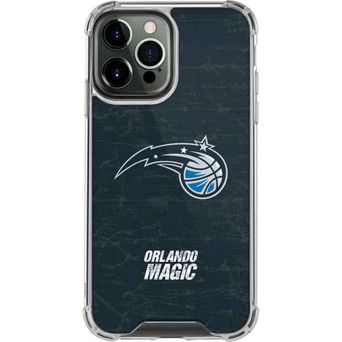 NBA Orlando Magic Black Secondary Logo iPhone 14 Pro Max Clear Case