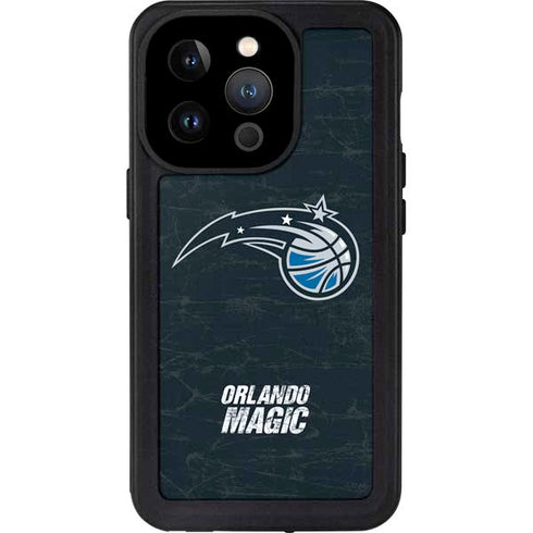 NBA Orlando Magic Black Secondary Logo iPhone 14 Pro Waterproof Case