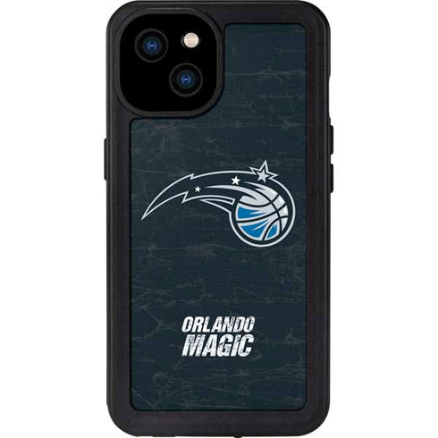 NBA Orlando Magic Black Secondary Logo iPhone 15 Plus Waterproof Case