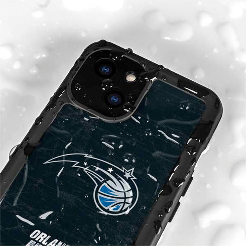 NBA Orlando Magic Black Secondary Logo iPhone 15 Plus Waterproof Case