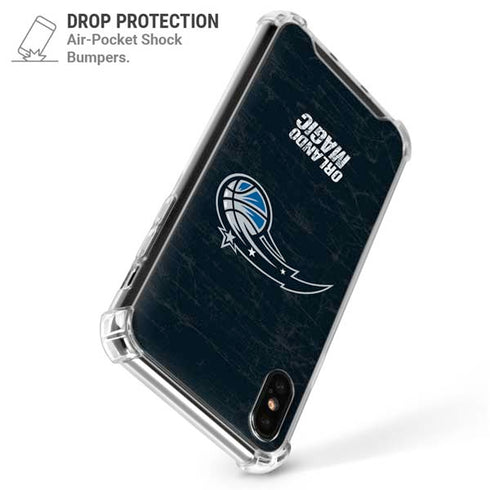NBA Orlando Magic Black Secondary Logo iPhone XS Max Clear Case