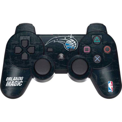 NBA Orlando Magic Black Secondary Logo PS3 Dual Shock wireless controller Skin