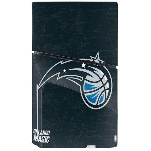 NBA Orlando Magic Black Secondary Logo PS5 Slim Disk Console Skin