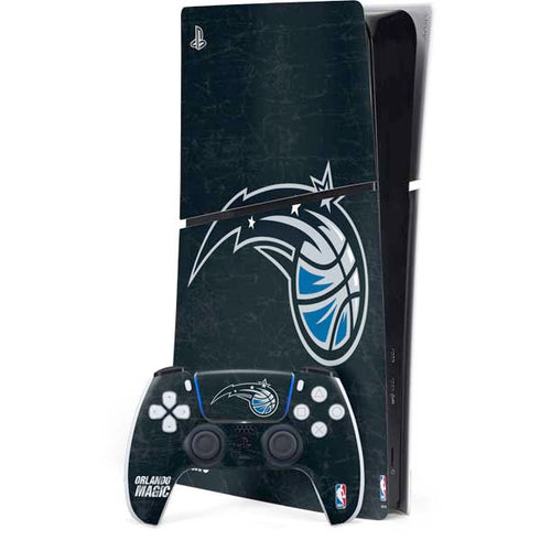NBA Orlando Magic Black Secondary Logo PS5 Slim Digital Edition Console Skin