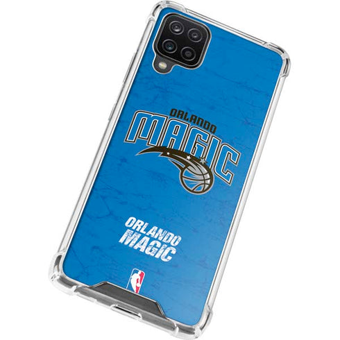 NBA Orlando Magic Blue Primary Logo Galaxy A12 Clear Case